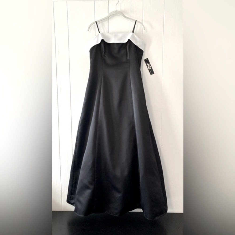 Strapless Satin Prom Gown